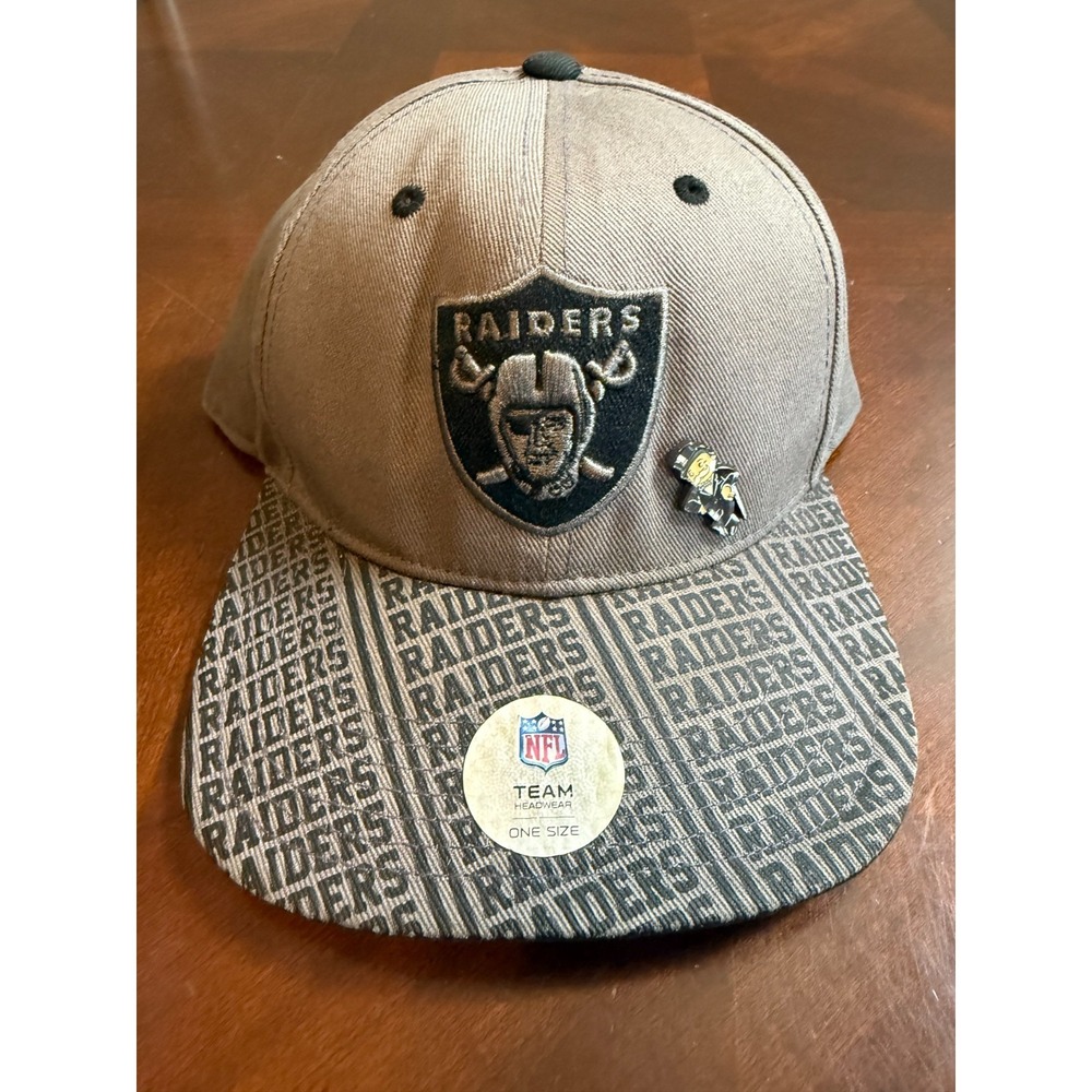 New Era Raiders 9Fifty NFL Team Snapback Hat Cap Black Embroidered Football